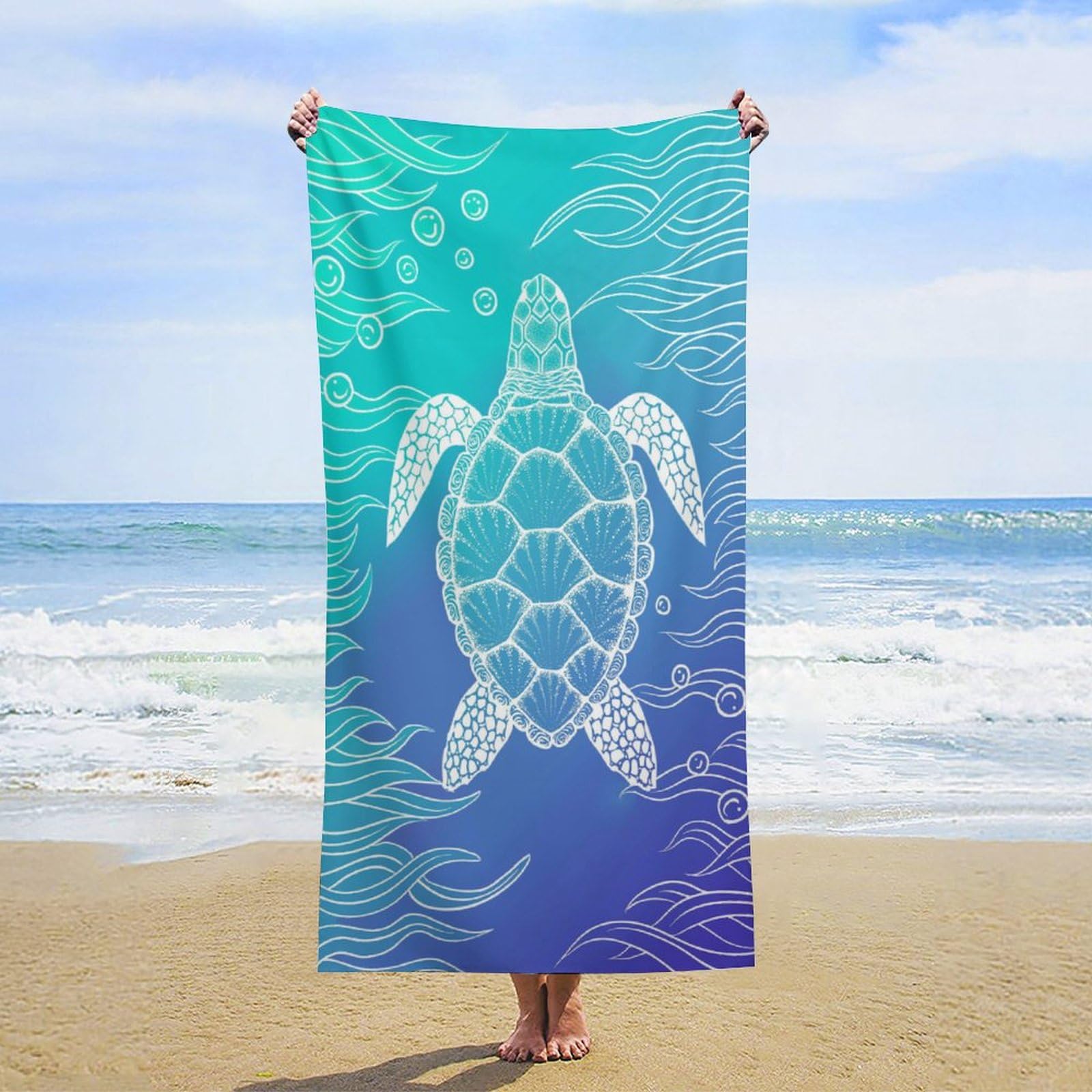 Travel Towel Quick Dry - Microfiber Beach TowelLarge Quick-drying sunscreen for