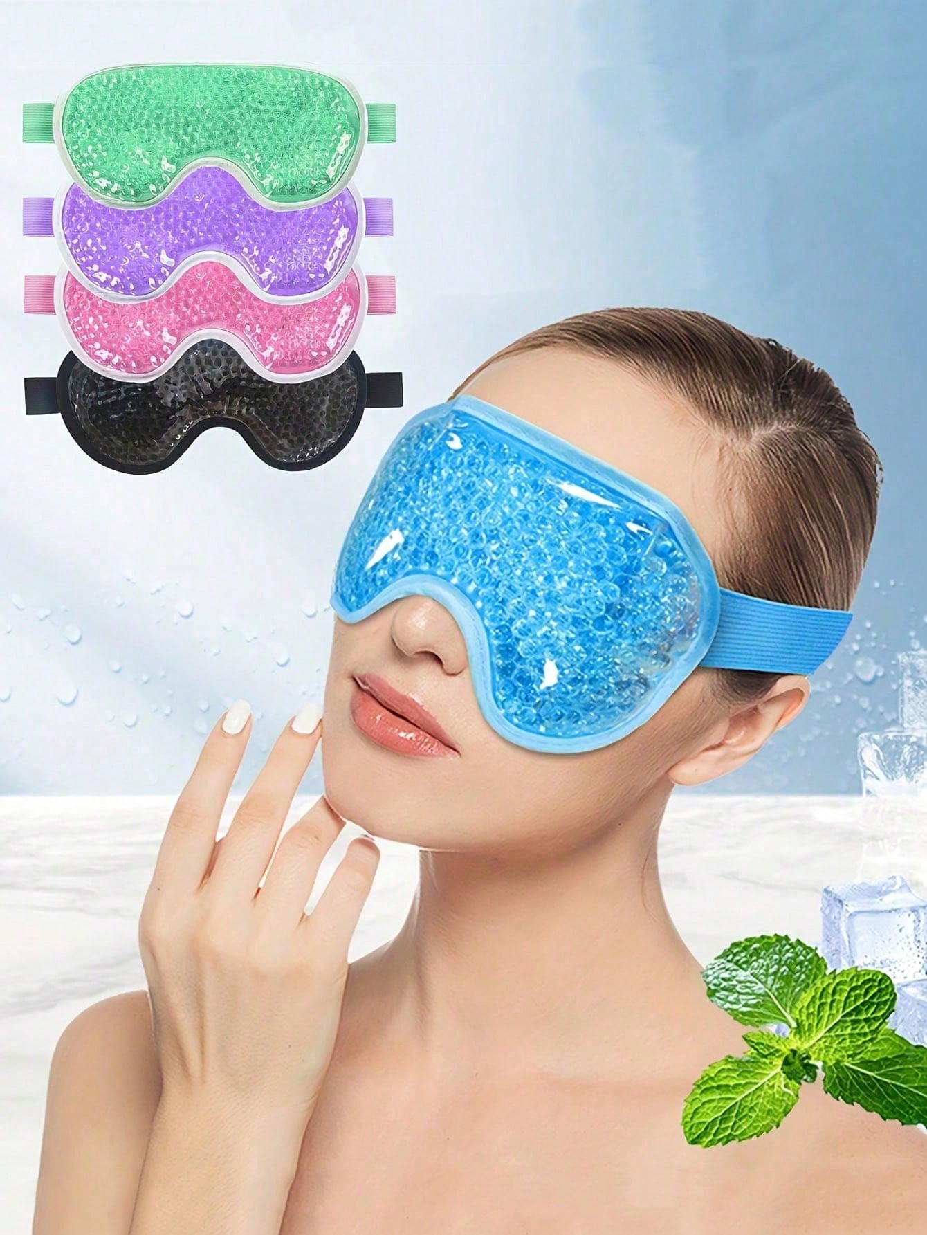Travel Accessories - Reusable Cooling Gel Eye Mask Dual
