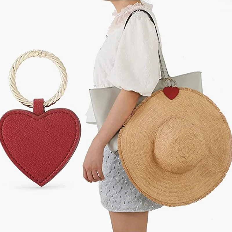 Travel Accessories Bag For Men - 1Pcs Magnetic Hat Clip PU Leather