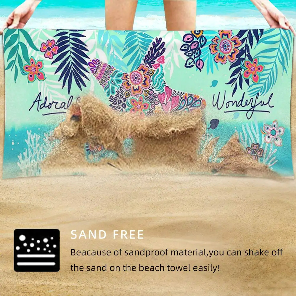 Microfiber Beach TowelLarge Qu - Travel Towel Quick Dry reseña y precio