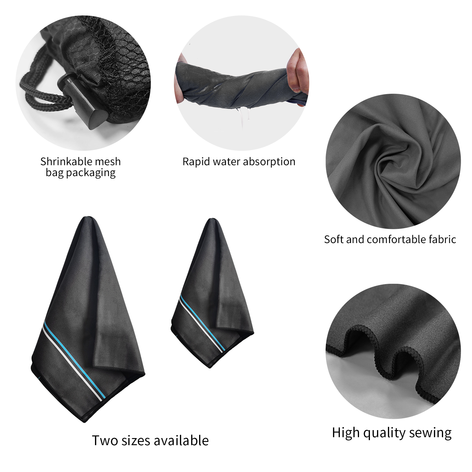 AQUA Microfiber Quick Dry and  - Travel Towel Quick Dry reseña y precio