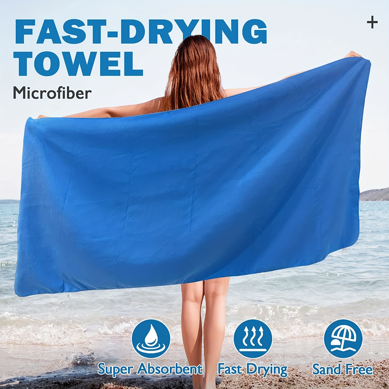 2Pcs Beach Towels Microfiber S - Travel Towel Quick Dry reseña y precio