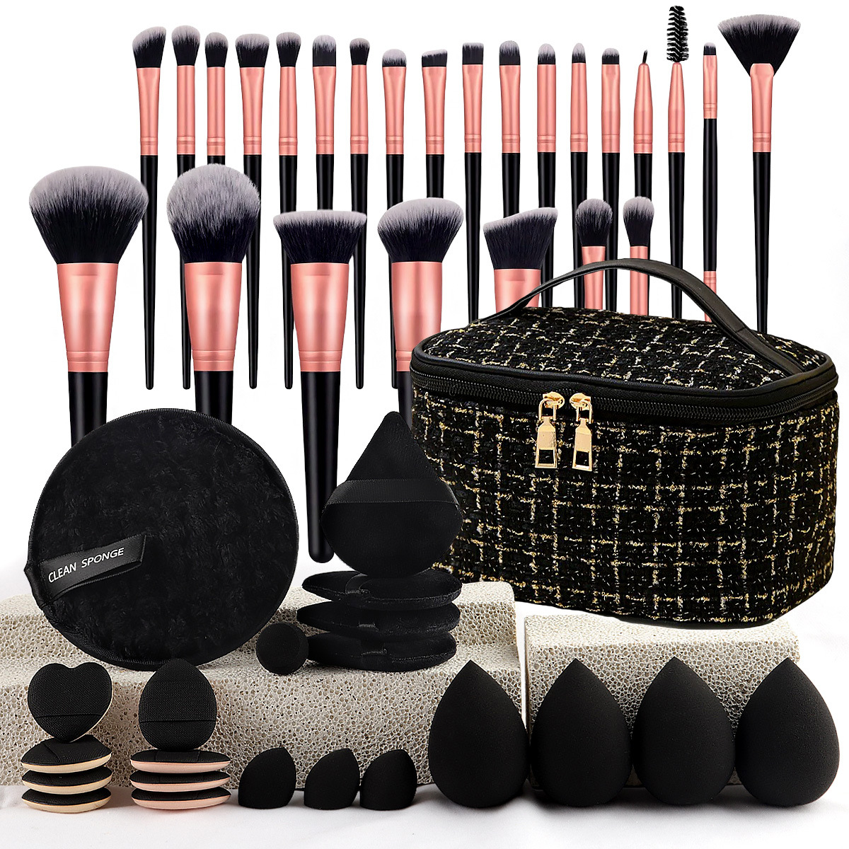 Makeup Brush Set Chic Fragranc - Travel Accessories Bag reseña y precio