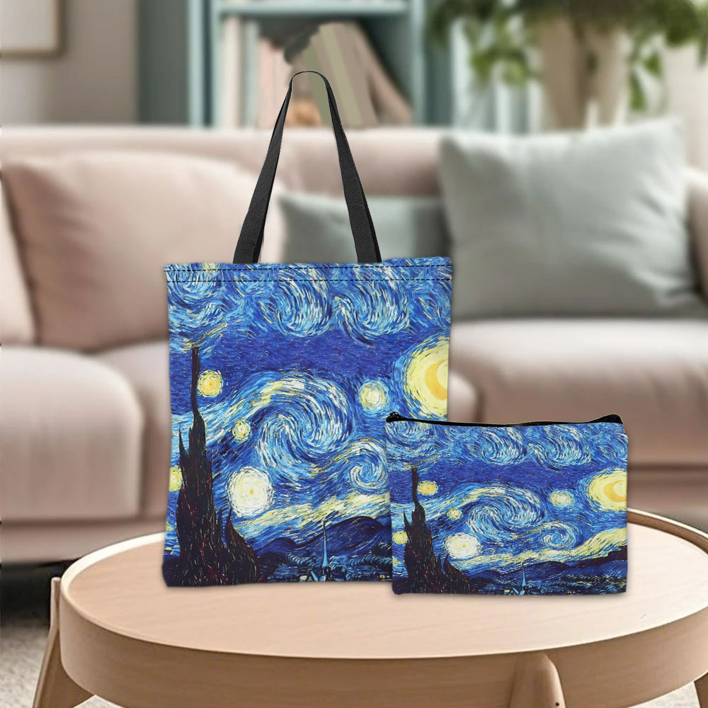 Van Gogh Series Tote Bag Cosme - Travel Accessories Bag reseña y precio