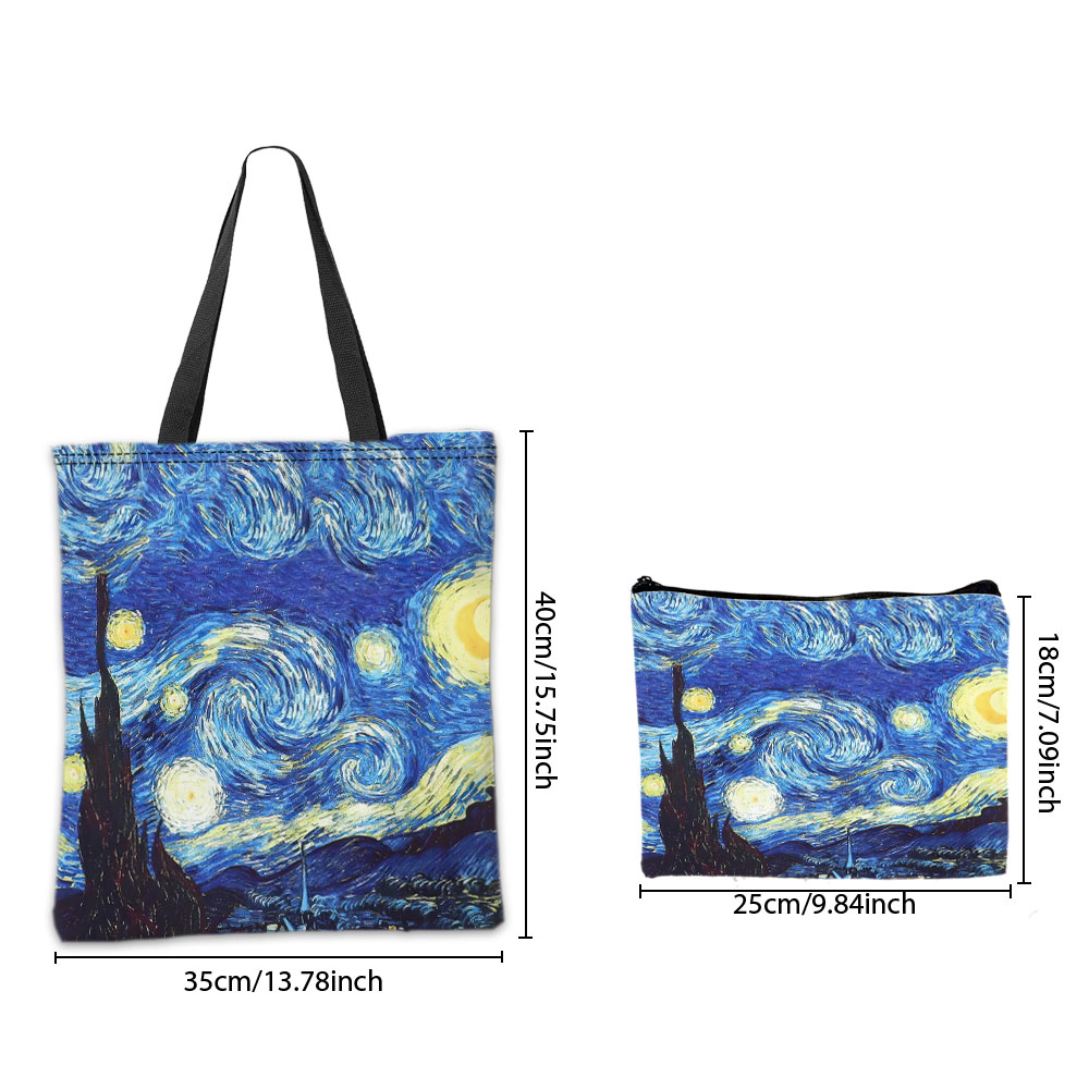 Van Gogh Series Tote Bag Cosme - Travel Accessories Bag reseña y precio