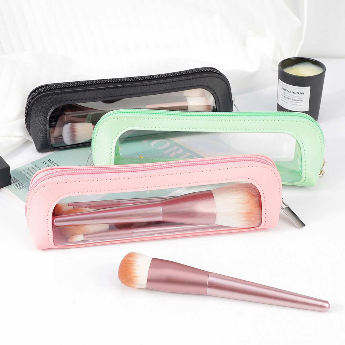 Small Clear PU Leather Travel  - Travel Accessories Bag reseña y precio