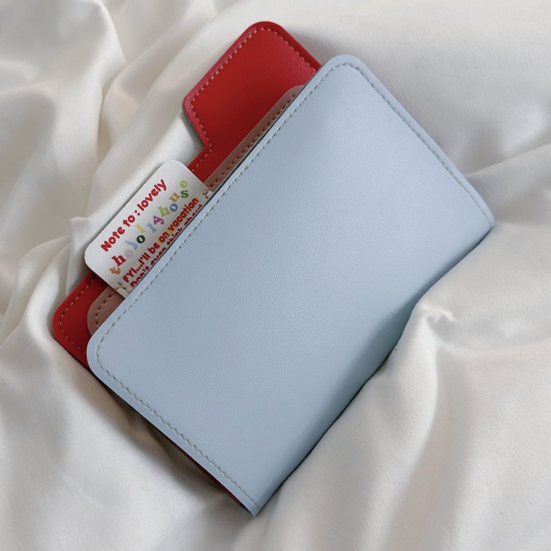 Ins Color Block Passport Holde - Travel Accessories Pouch For Women reseña y precio