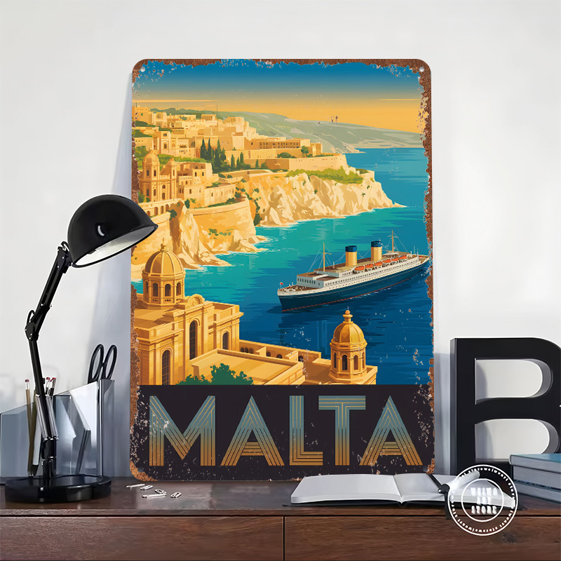 Malta Travel Metal Poster Cust - Travel Accessories Malta reseña y precio