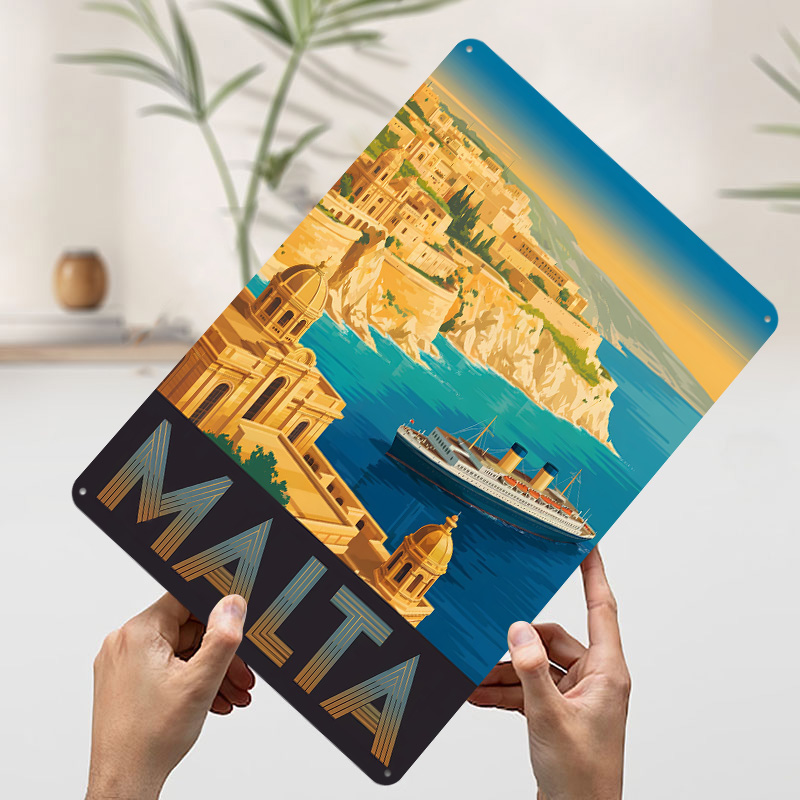 Malta Travel Metal Poster Cust - Travel Accessories Malta reseña y precio