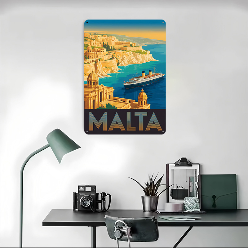 Malta Travel Metal Poster Cust - Travel Accessories Malta reseña y precio