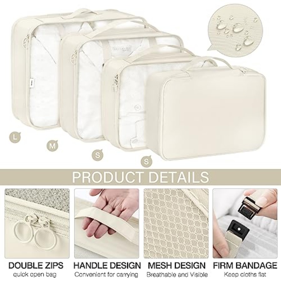 8 Set Packing Cubes for Travel - Travel Accessories Bag reseña y precio