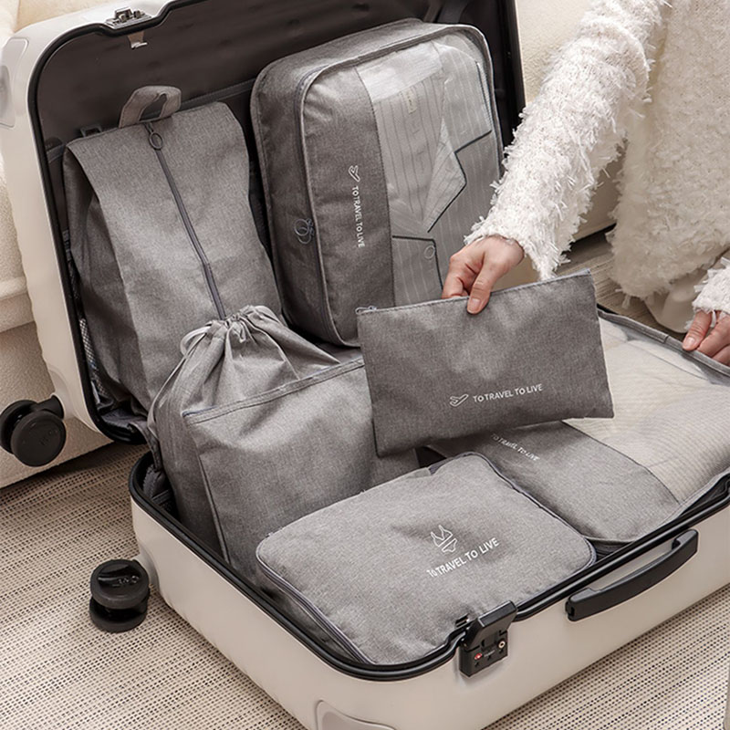 7 Piece Travel Packing Cubes S - Travel Accessories Pouch For Women reseña y precio