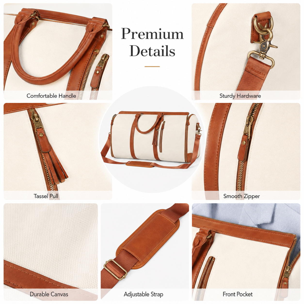 2 in 1 Convertible Garment Duf - Travel Accessories Bag For Men reseña y precio