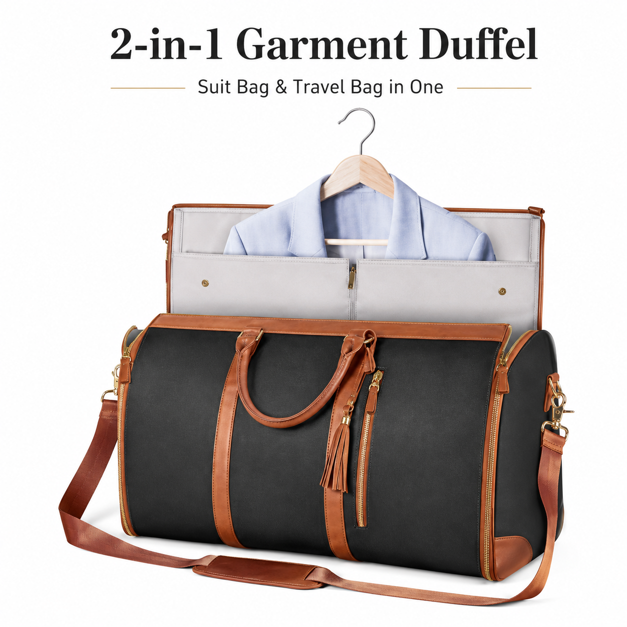 2 in 1 Convertible Garment Duf - Travel Accessories Bag For Men reseña y precio
