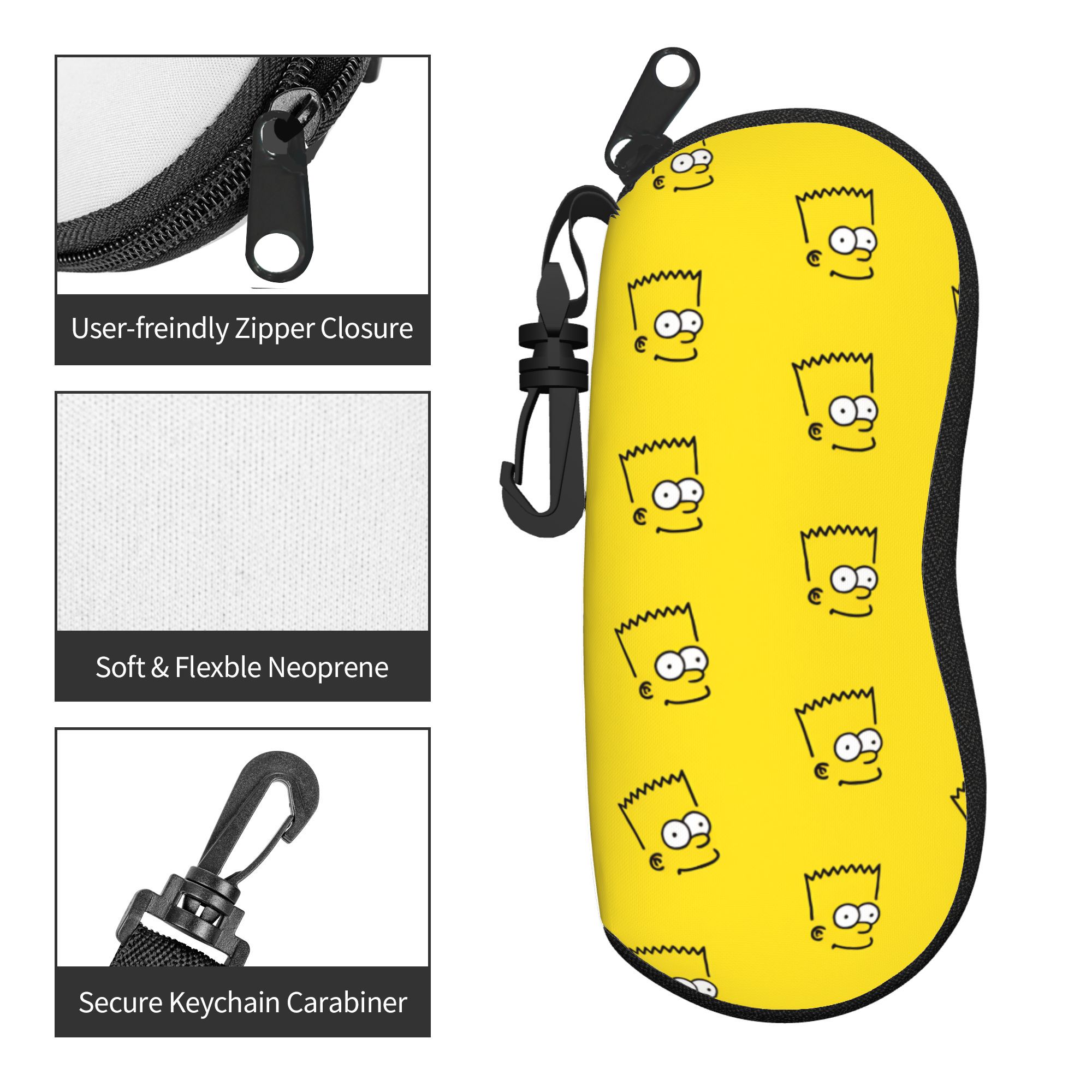 S-Simpsons Movies Glasses Case - Travel Accessories Pouch For Women reseña y precio