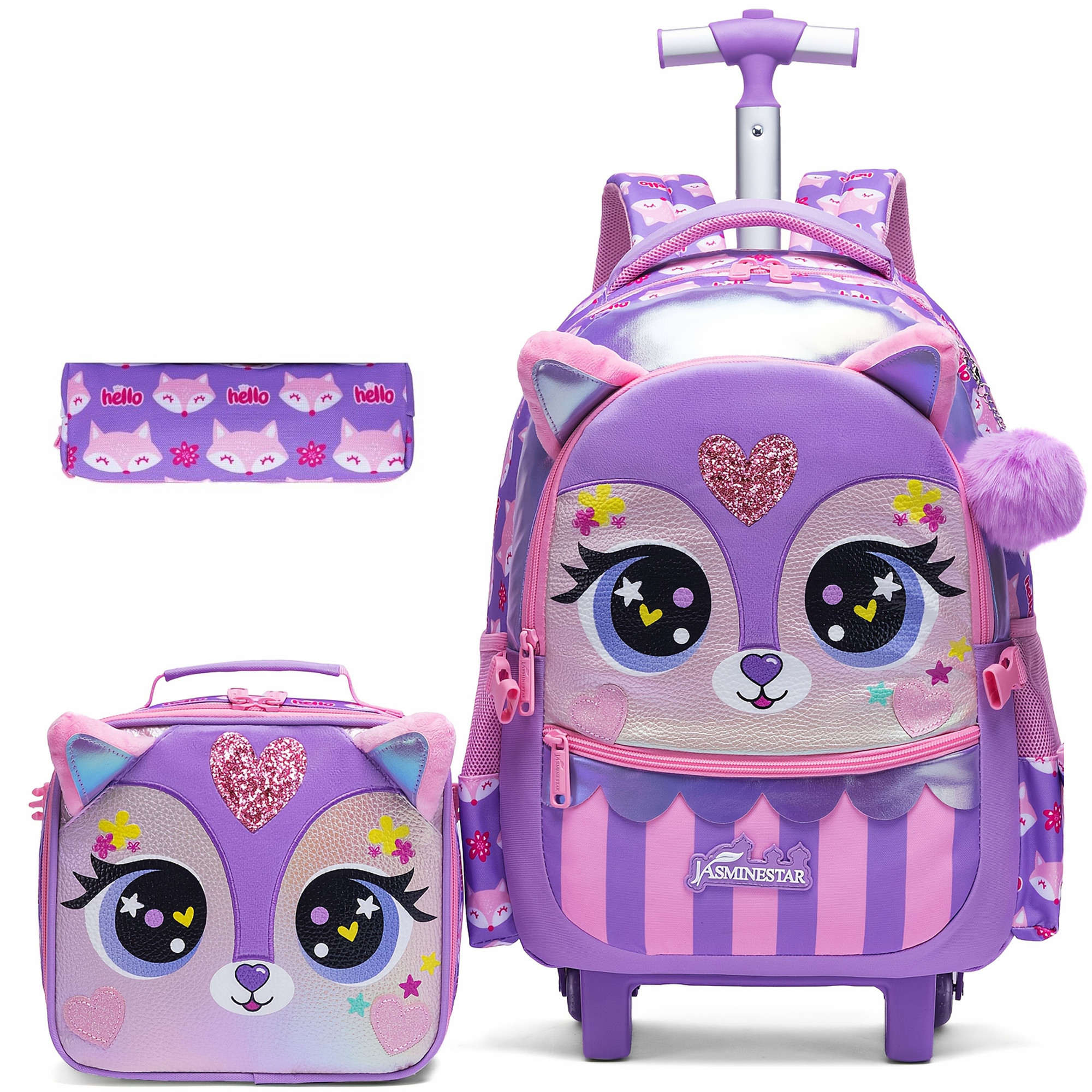 Kids Rolling Backpack for Girl - Luggage Wheel Replacement reseña y precio