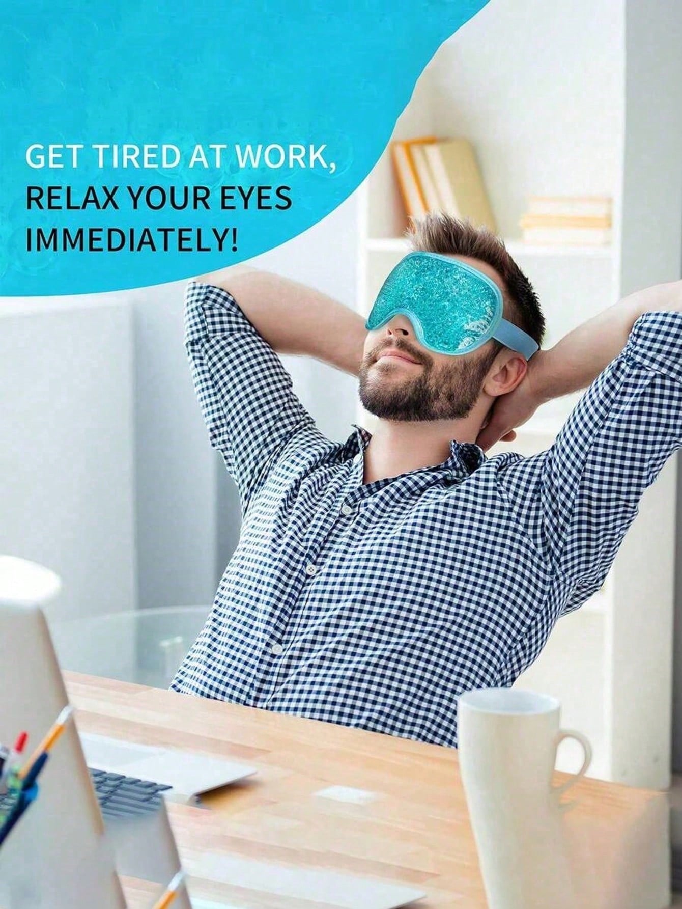 Reusable Cooling Gel Eye Mask  - Travel Accessories reseña y precio