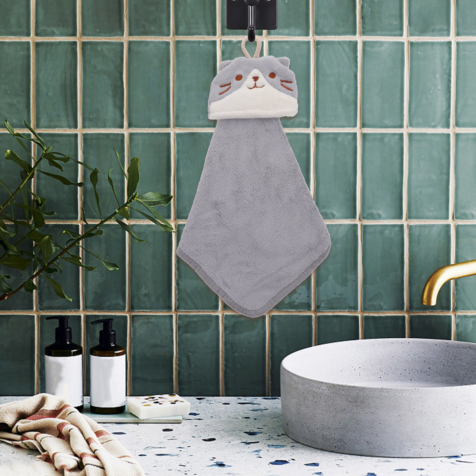 Hanging Coral Fleece Hand Towe - Travel Towel Quick Dry reseña y precio
