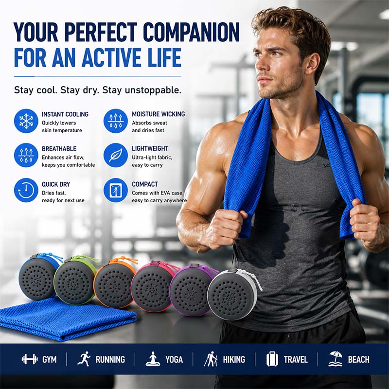 Instant Cooling Towel with EVA - Travel Towel Quick Dry reseña y precio