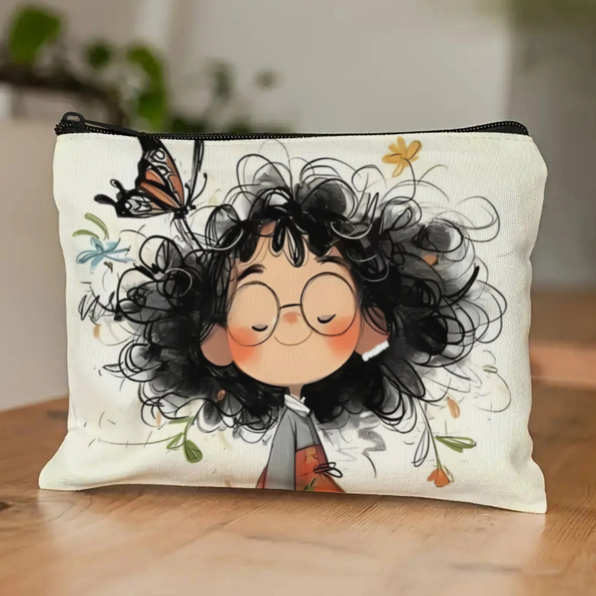 Cartoon Girl Makeup Bag Zipper - Travel Accessories Bag reseña y precio