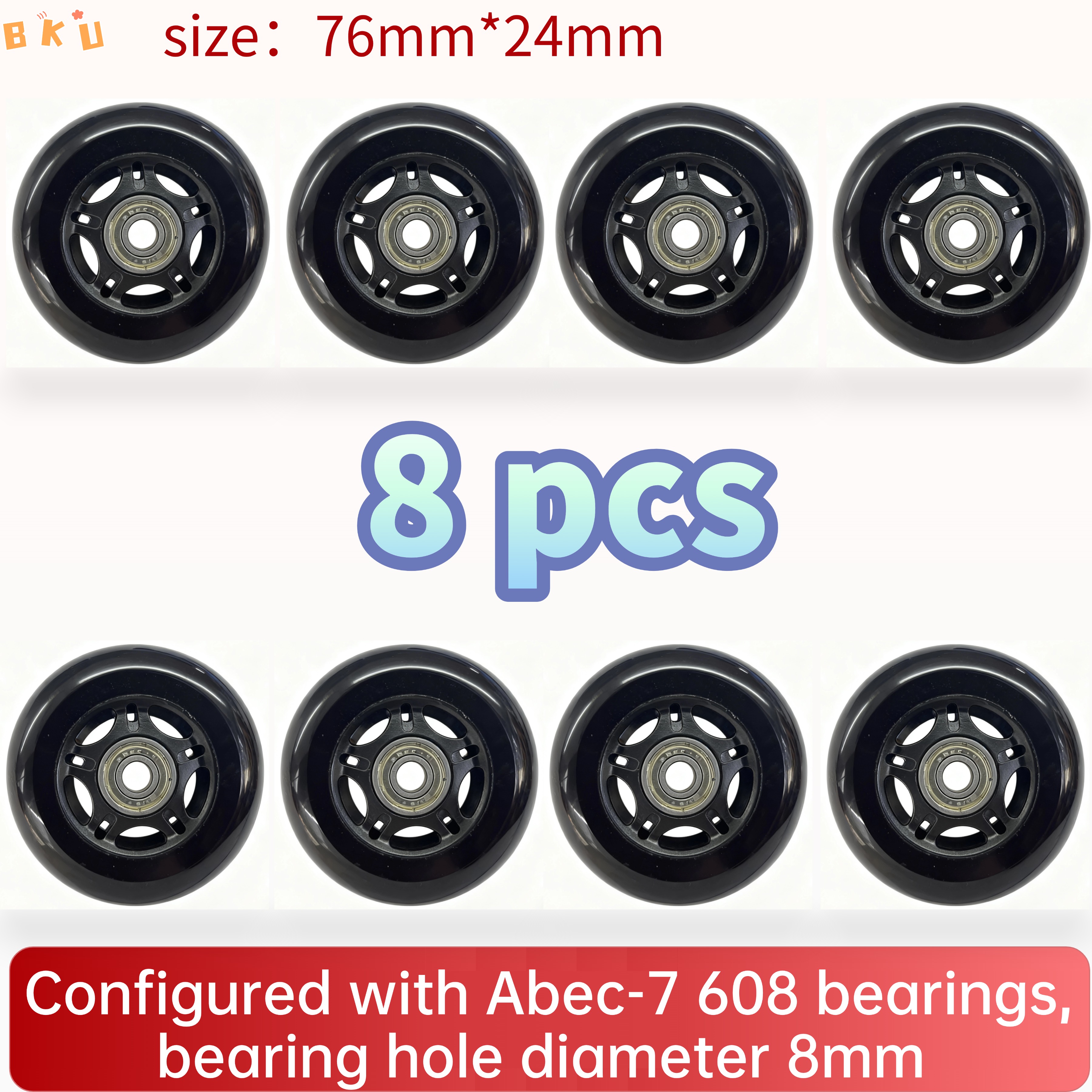 8-Piece PU Replacement Wheels  - Luggage Wheel Replacement reseña y precio