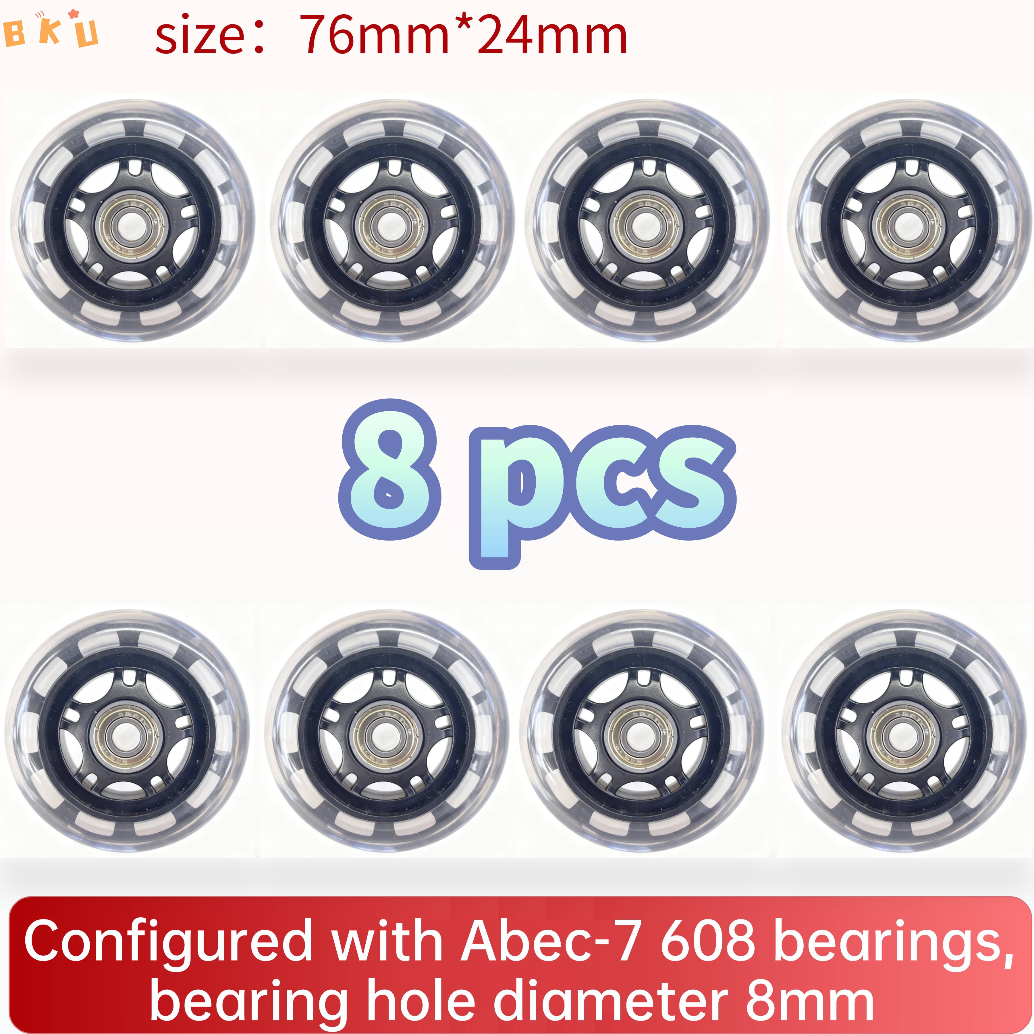 8-Piece PU Replacement Wheels  - Luggage Wheel Replacement reseña y precio