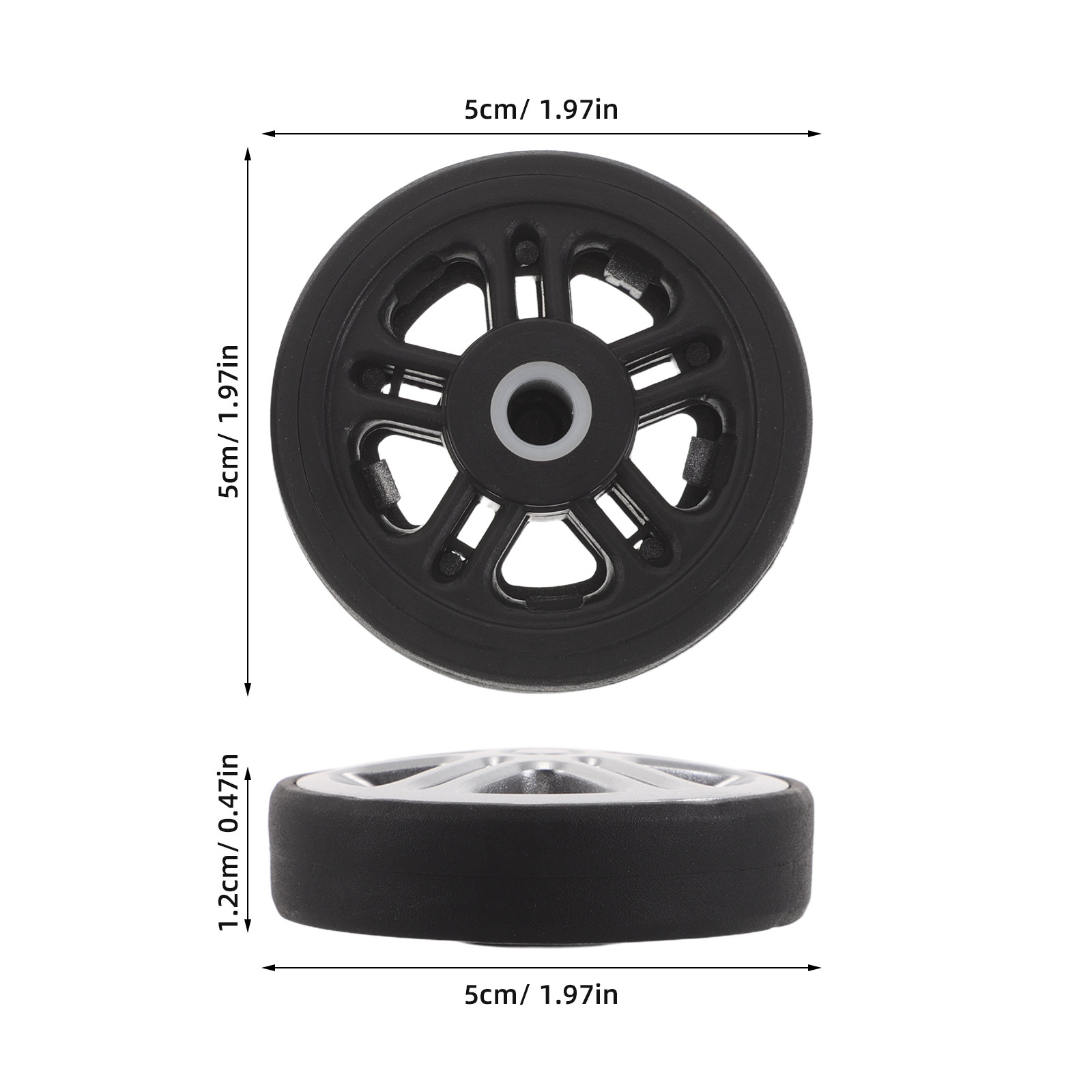 4Pcs Luggage Swivel Wheels Sta - Luggage Wheel Replacement reseña y precio