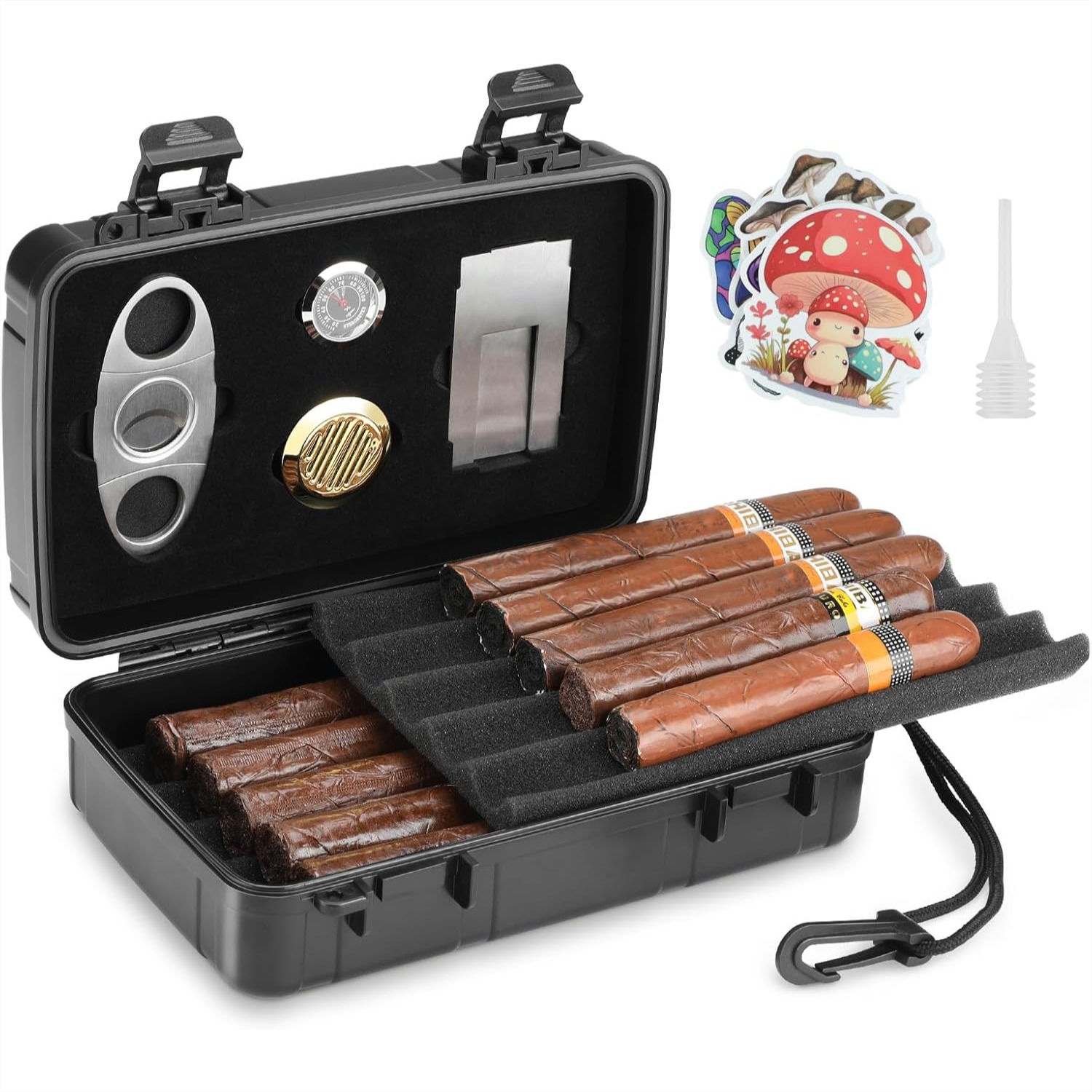 Portable Cigar Humidor Holds 1 - Travel Accessories reseña y precio