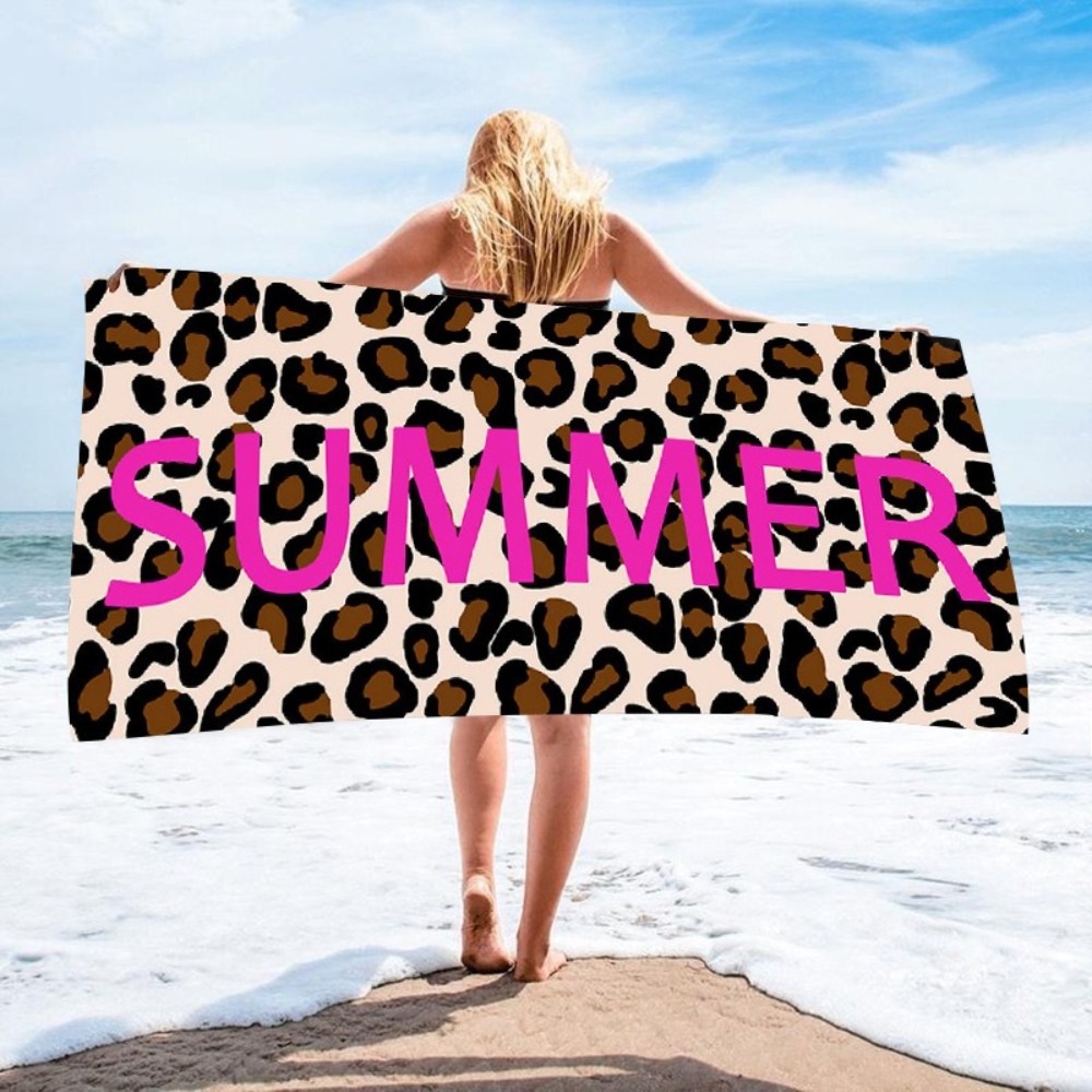 Leopard Print Bath Towel 70x14 - Travel Towel Quick Dry reseña y precio