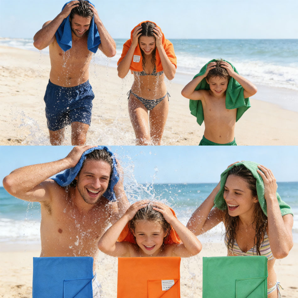1PC Microfiber Beach Towel Qui - Travel Towel Quick Dry reseña y precio