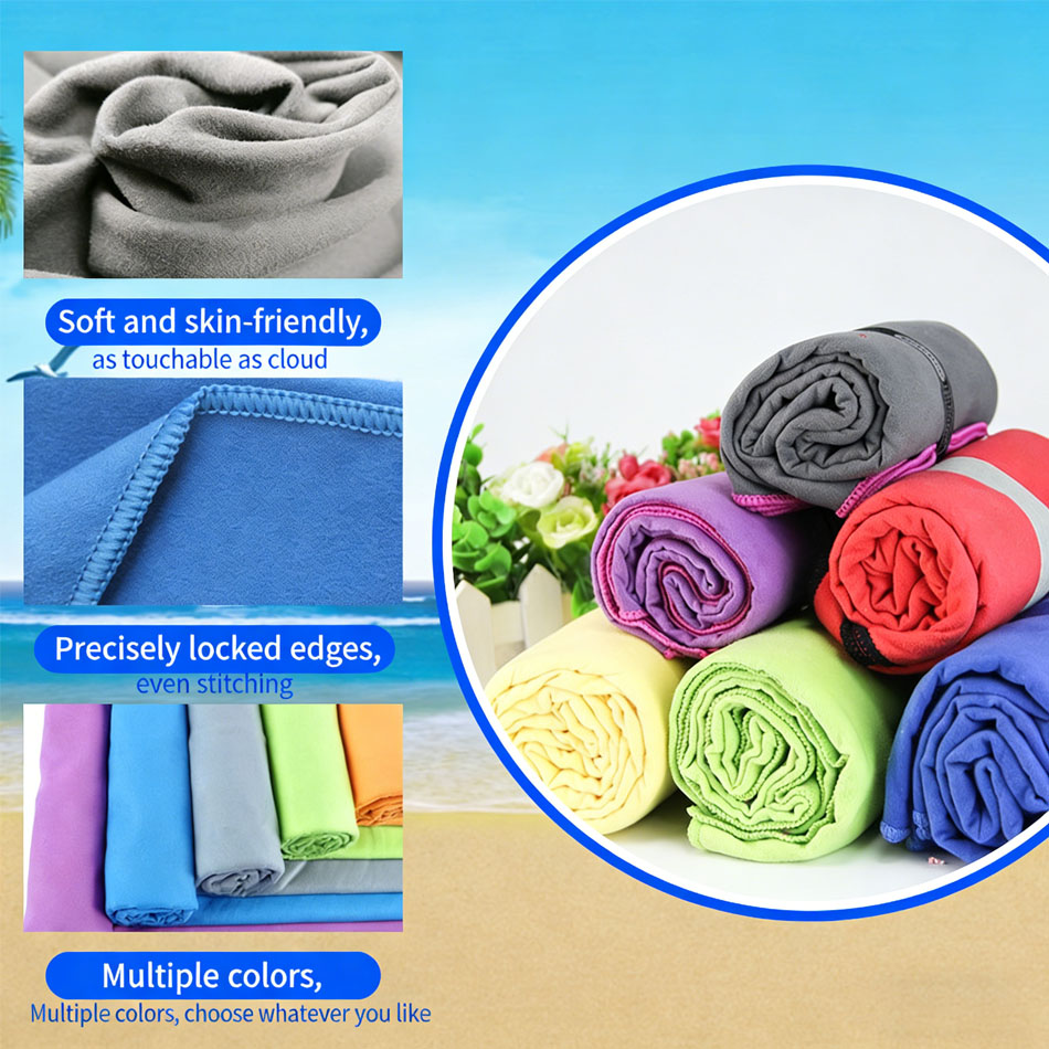 1PC Microfiber Beach Towel Qui - Travel Towel Quick Dry reseña y precio