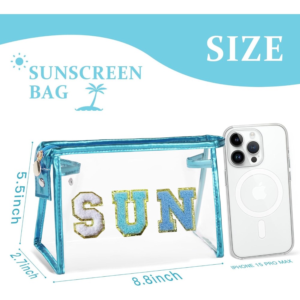 COSHAYSOO Sunscreen Bag Clear  - Travel Accessories Pouch For Women reseña y precio