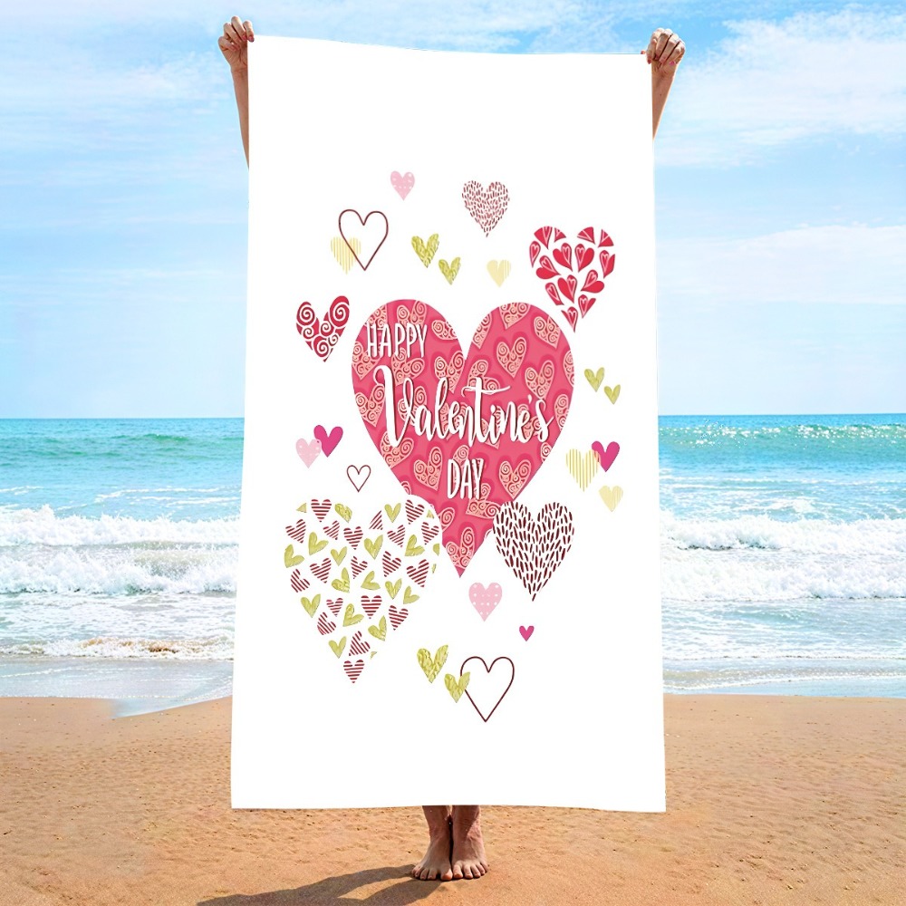 Heart Symbol Bath Towel 27x55i - Travel Towel Quick Dry reseña y precio