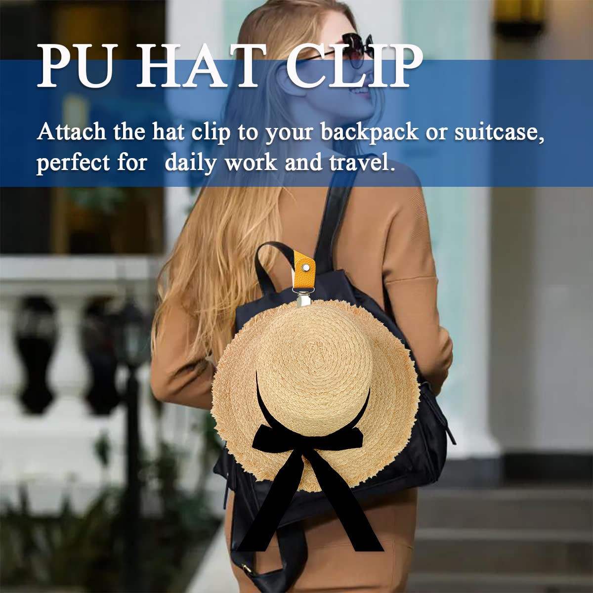 PU Leather Hat Clip for Travel - Travel Accessories Bag For Men reseña y precio