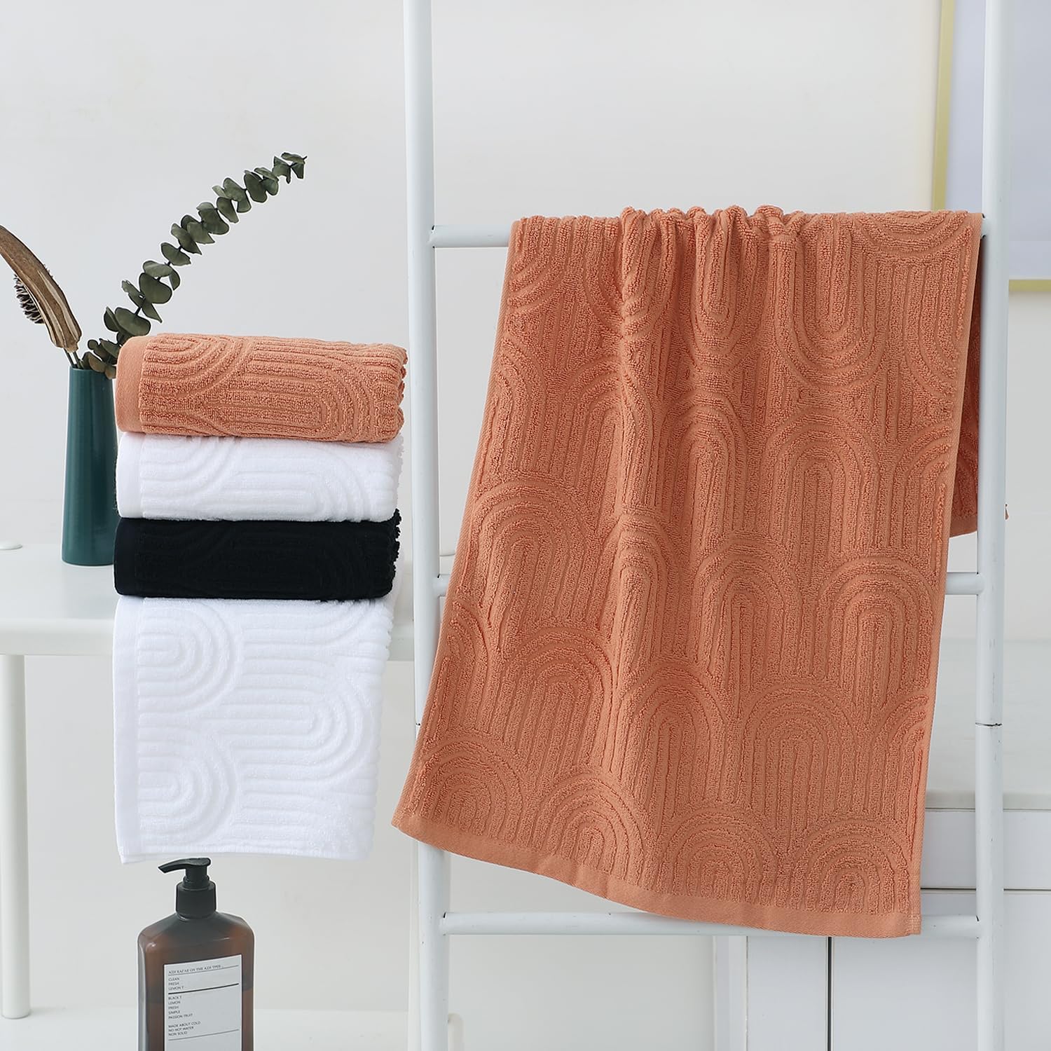 2 Pack Striped Cotton Bath Tow - Travel Towel Quick Dry reseña y precio