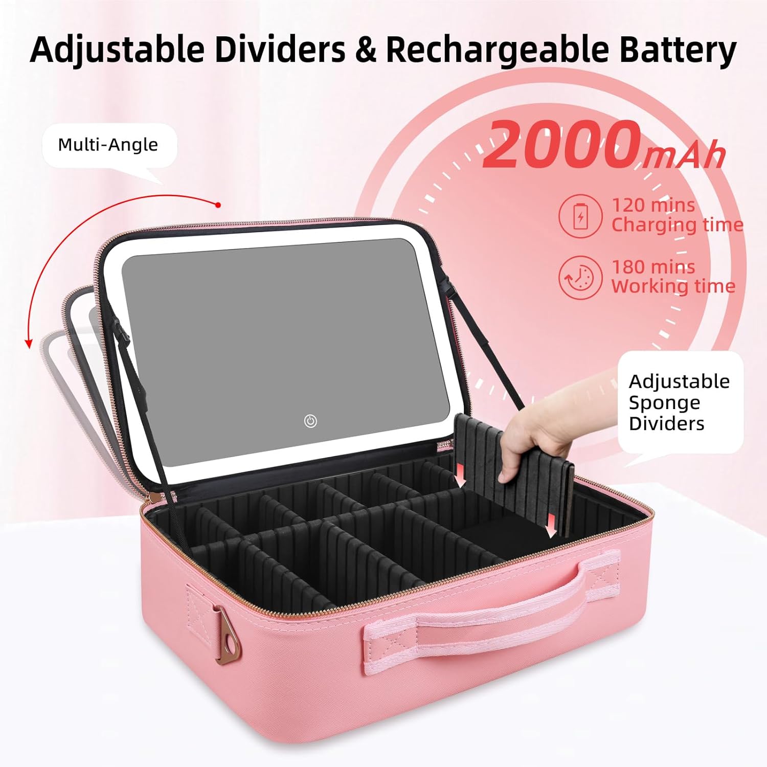 Large Capacity Makeup Bag 15'' - Travel Accessories Bag reseña y precio
